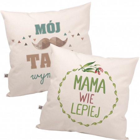 Zestaw poduszek "Mama i Tata"