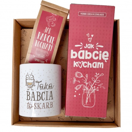 Zestaw "Babcia to skarb" z kubkiem do wyboru